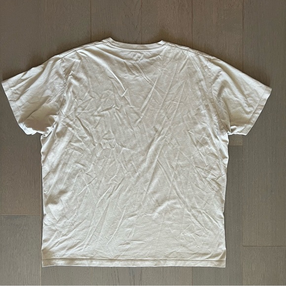 Uniqlo Beige Supima Cotton Crew Neck Short Sleeve T-Shirt - Picture 4 of 8